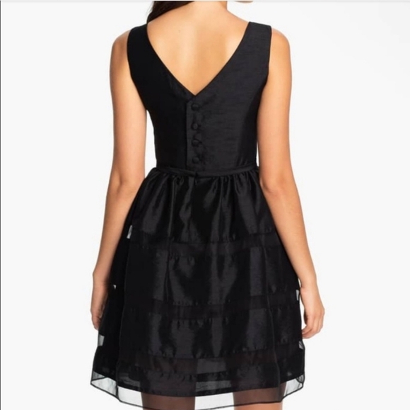Taylor NWTs Tonal Strip Fit & Flare Dress - Picture 5 of 9